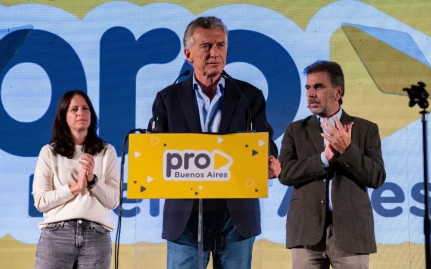 Macri, Soledad Martínez y Cristian Ritondo, en Vicente López. Prensa PRO.