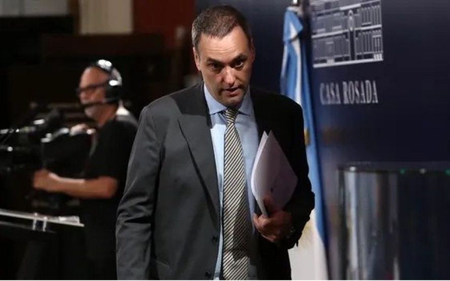 El jefe de Gabinete, Manuel Adorni.