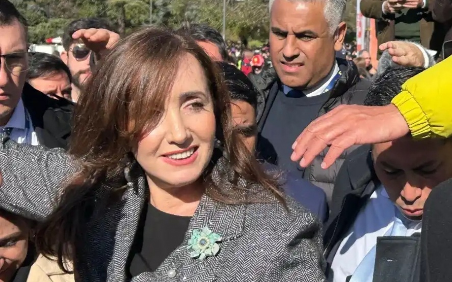 La vicepresidenta Victoria Villarruel en Rosario.