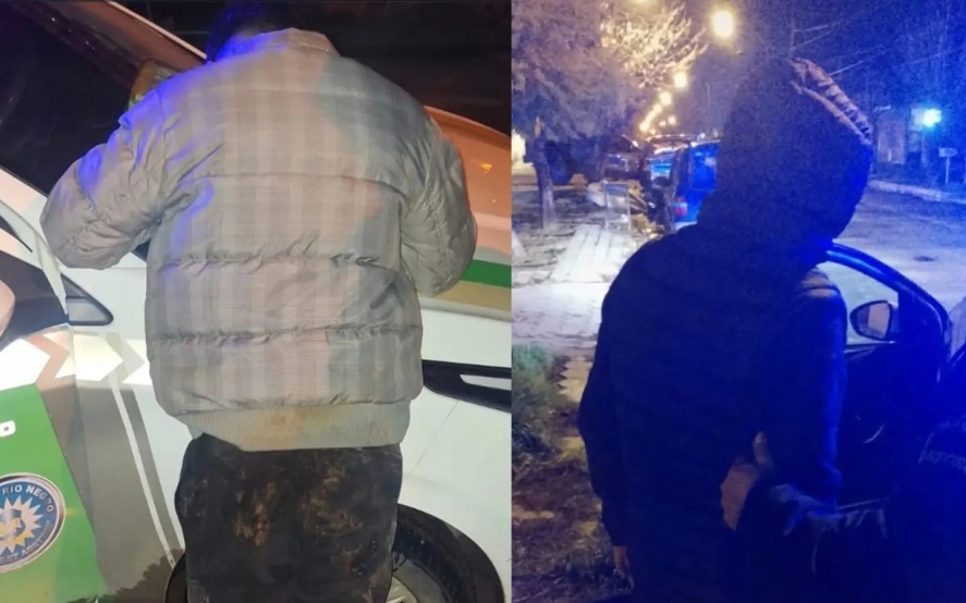 La Policía atrapó a dos menores de 15 y 17 años. Crédito: Gobierno de Río Negro
