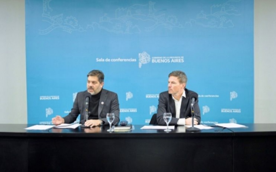 Bianco y Costa durante la conferencia.