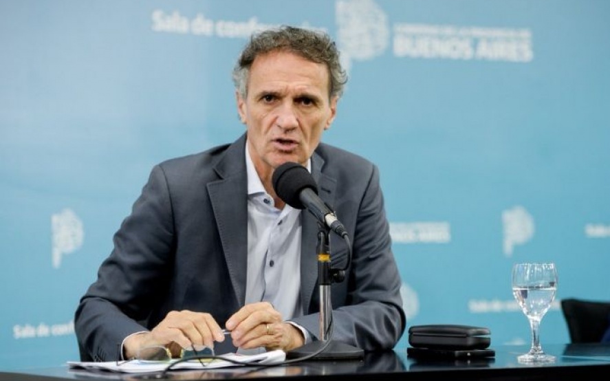 Katopodis durante la conferencia de prensa en Gobernación