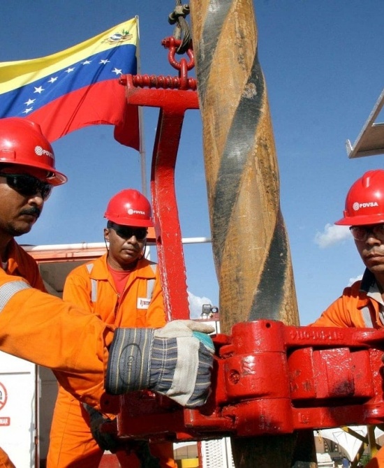 Trabajadores petroleros en Venezuela