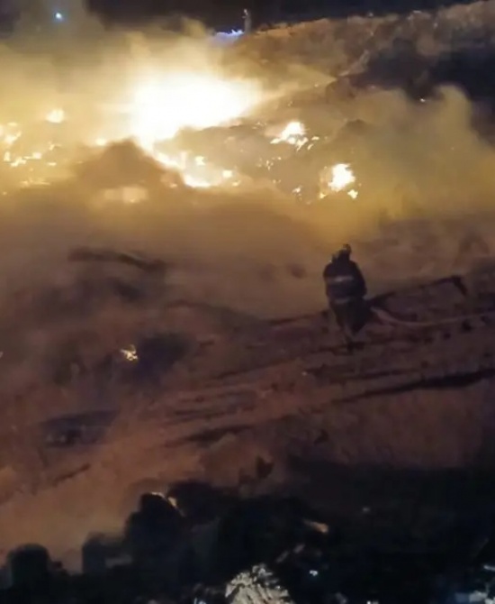 Imagen: incendio 8 de marzo/redes