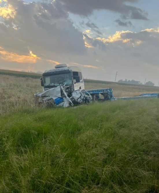 El accidente sobre la ruta 33. 