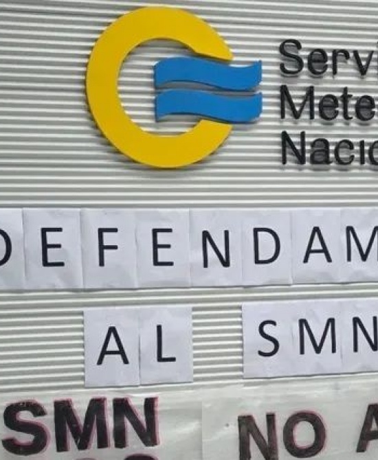 El Servicio Meteorológico Nacional (SMN) en alerta. 