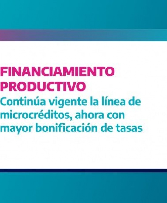 Microcréditos productivos