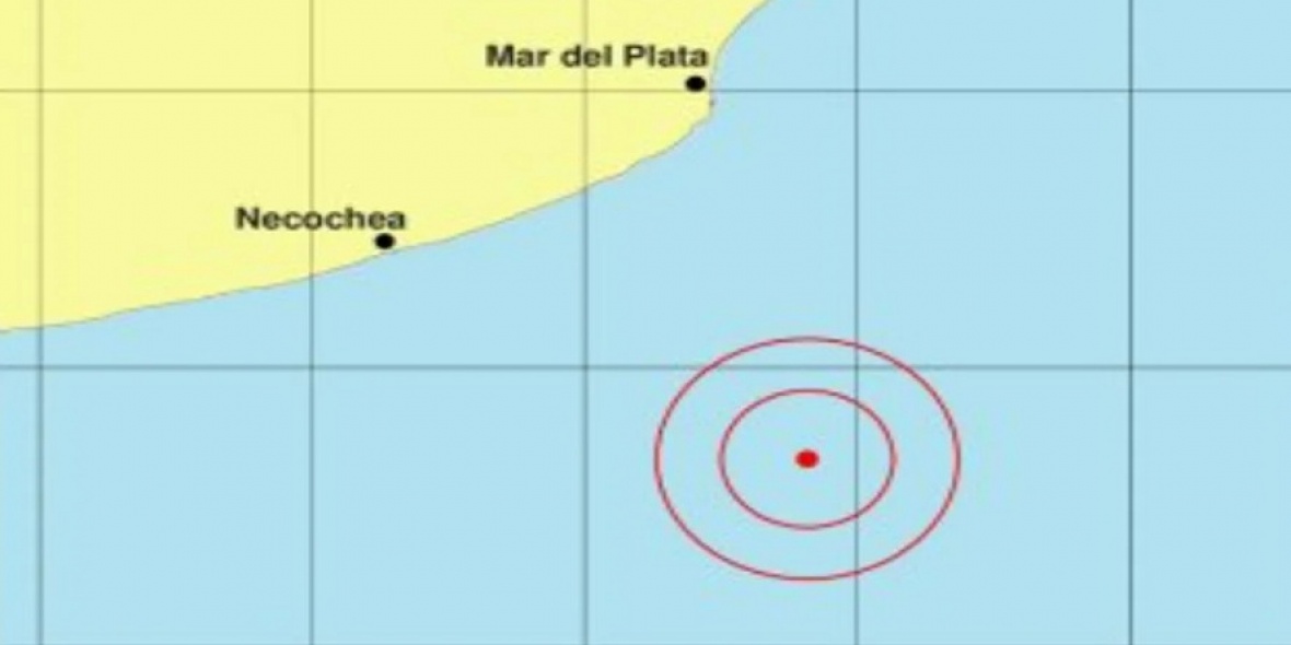 Sismo en Mar del Plata. (captura informe)