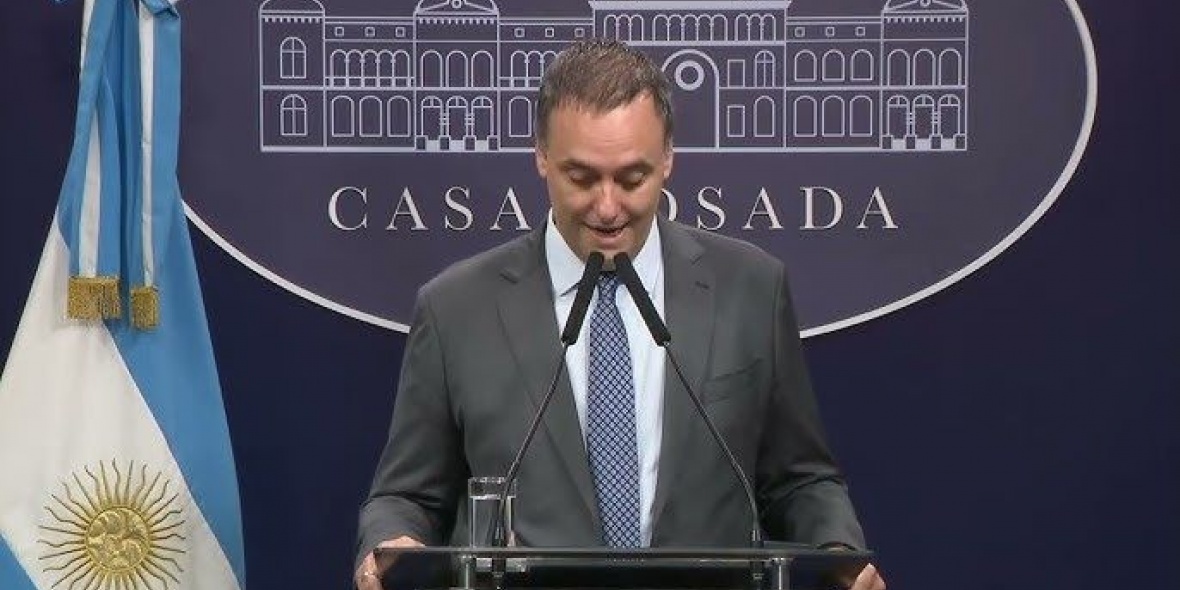 Manuel Adorni, jefe de Gabinete de la Nación.