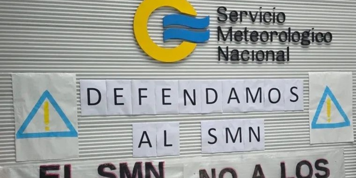 El Servicio Meteorológico Nacional (SMN) en alerta. 