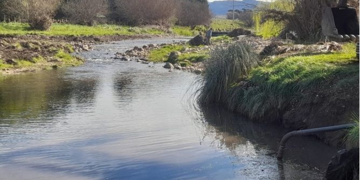 Avanza el saneamiento del Arroyo San Bernardo en Tornquist