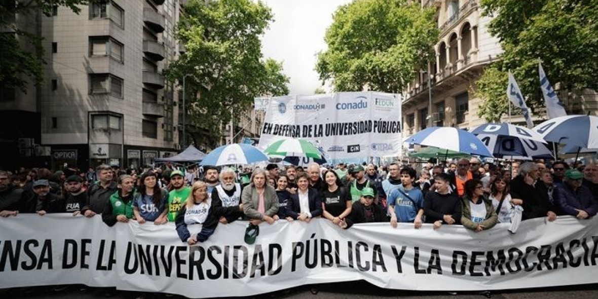 Kicillof en la 5ta Marcha Federal Universitaria